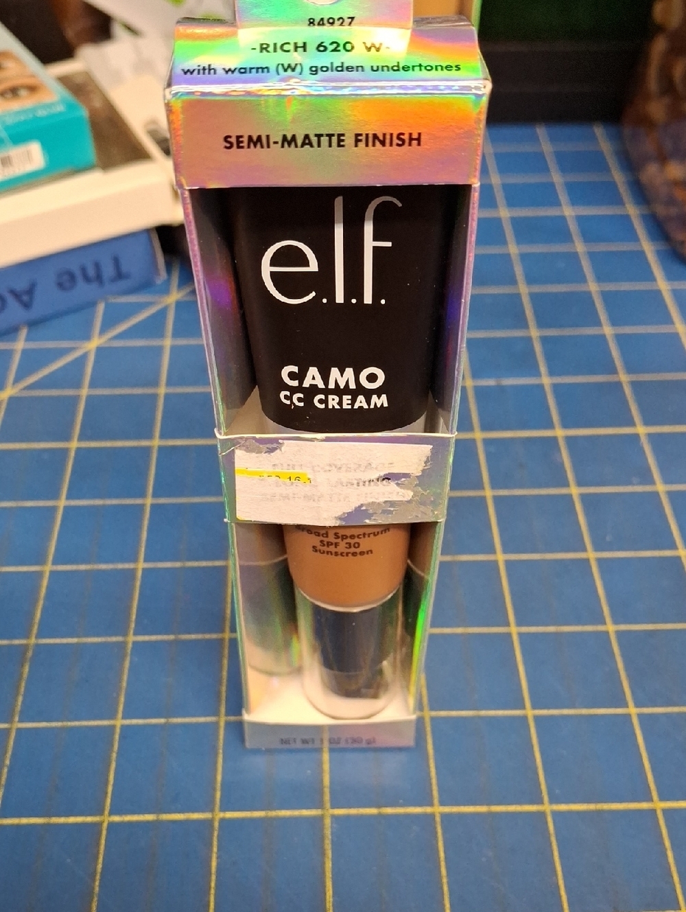 e.l.f. Camo CC Cream - Semi-Matte Finish (Rich 620 W) New 30g